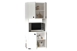 Hanah Home Armario de Cocina Escandinavo Blanco 60x140x31.4cm